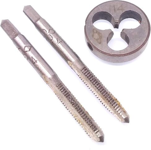 Yodaoke HSS M4 x 0.7mm Taper and Plug Tap and M4 x 0.7mm Die Metric Thread Right Hand in Saudi Arabia