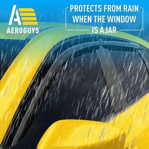 Extra Durable Window Deflectors Tape-On Window Visors Rain Guards Fit for Kia Sportage 2017-2022, Sun Visors, Wind Vent Visors, Window Vent Shades, Exterior Car Accessories - 4 pcs. AG0091 in Saudi Arabia