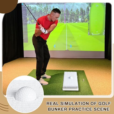 بساط مهارات التقطيع الرملي للجولف لممارسة الجولف، بساط الرمل يحاكي بساط التقطيع الحقيقي للجولف للاعبي الجولف الذين يمارسون مهارات ضرب الرمل 13.7 × 7.3 بوصة in Kuwait