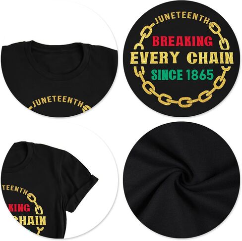 Juneteenth Shirts Women Juneteenth Breaking Every Chain T-Shirt Black History Tee African American Freendom Tops in Saudi Arabia
