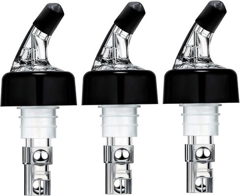 3 Pack Measured Liquor Pour Spout, Liquor Bottle Pourers, Measure Pour Spout for Liquor Bottles, Bottle Pourers for Alcohol, Shot Pourer Cocktail Liquor Dispenser Bar Bartending Tool -1oz/30ml in Saudi Arabia
