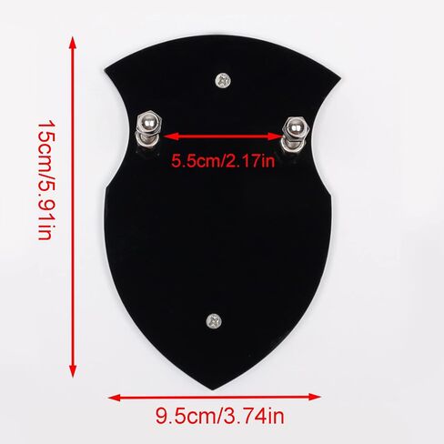 WANLIAN Sword Cards Sword Stand Wall Mounted Sword Wall Card Acrylic Sword Wall Display Card Shield Sword Stand with Hardware (1 piece black) in Saudi Arabia