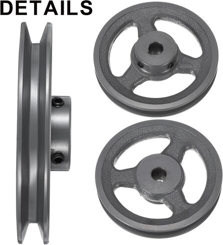 uxcell AK56-5/8 V-Belt Sheave 5/8 "Bore 5.45" OD مفردة Groove Web Sheave بالملل إلى الحجم، الحديد الزهر، قسم الحزام لـ 4L أو حزام in Saudi Arabia