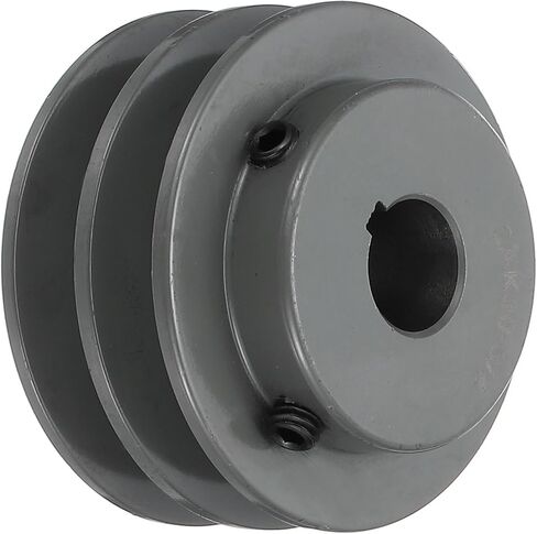 uxcell 2AK30-3/4 V-Belt Sheave 3/4 "Bore 3.05" OD Double Groove Web Sheave بالملل إلى الحجم، الحديد الزهر، قسم الحزام لـ 4L أو حزام in Saudi Arabia