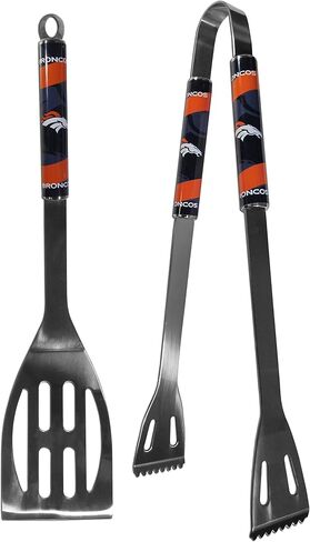 مجموعة Siskiyou Sports NFL Denver Broncos للجنسين، قطعتين للشواء وفتاحة زجاجات، ألوان الفريق، مقاس واحد in Saudi Arabia