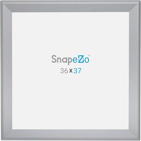 إطارات ملصقات SnapeZo فضية مقاس 36 × 48 بوصة، إطار كبس للتحميل الأمامي، هيكل من الألومنيوم مقاس 1.7 بوصة، مثبت على الحائط in Kuwait
