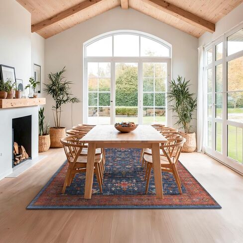 Dark Washable Long Runners for Hallways, 2'6"x8' Wide Kitchen Runner Rug, Entryway Indoor Rug, Non Slip Rubber Backing Boho Vintage Floor Decor, Ashen/Multi in Saudi Arabia