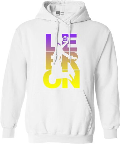 L23 23 LA Basketball Sports Fan Wear DT Sweatshirt Hoodie in Saudi Arabia