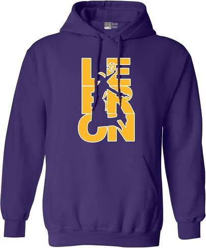 L23 23 LA Basketball Sports Fan Wear DT Sweatshirt Hoodie in Saudi Arabia