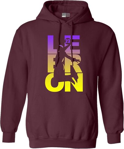L23 23 LA Basketball Sports Fan Wear DT Sweatshirt Hoodie in Saudi Arabia
