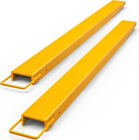 YITAMOTOR Pallet Fork Extension 96 Inch Length 6.5 Inch Width, Heavy Duty Steel Pallet Extensions for Forklift Truck, Yellow in Saudi Arabia