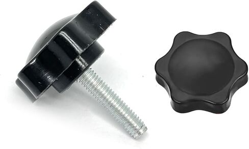 4 قطع M6x25mm عرافة على شكل ذكر موضوع معدني لقط اليد نجمة المقابض، البلاستيك عرافة على شكل لقط مقبض مقبض اليد تشديد المسمار لاستبدال قاعدة المظلة، مع غسالة مسطحة in Saudi Arabia