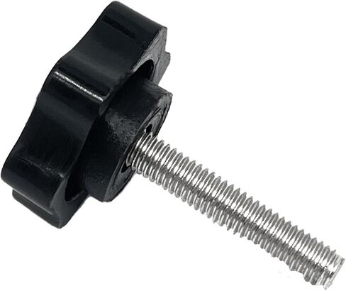 4 قطع M6x25mm عرافة على شكل ذكر موضوع معدني لقط اليد نجمة المقابض، البلاستيك عرافة على شكل لقط مقبض مقبض اليد تشديد المسمار لاستبدال قاعدة المظلة، مع غسالة مسطحة in Saudi Arabia