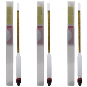 3 Pcs Hydrometer Alcohol,0-200 Alcohol Level Meter,l Digital Accurate Alcohol Proof Tester for High Alcohol Proof