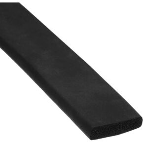 uxcell EPDM Rubber Foam Sheet Strip 3/16" T x 0.8" W x 8' L Neoprene Rubber Sheet Rolls Weather Strip for DIY Gasket, Crafts, Insulation