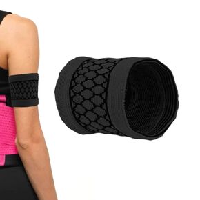 Diabetic Arm Band for CGM Sensor Protective Dia Band suits Freestyle Libre Medtronic Dexcom Sensor Cover for Medical Device BLACK (M)
