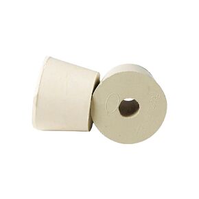 FE455 Rubber Stopper- Size 8- Drilled