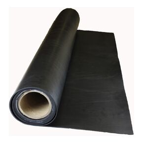 Rubber Sheet, Hypalon, Rubber Width 6 in, Rubber Length 2 ft, Rubber Thickness 1/16 in, 60A, Plain Backing