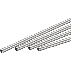uxcell 4Pcs 304 Stainless Steel Tube, OD 2mm x 0.15mm Wall Thick 200mm Length Capillary Metal Tubing for Industry Machinery