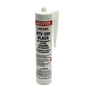 Loctite Sealant, Black RTV 598, Silicone, 300 ml Cartridge, Each