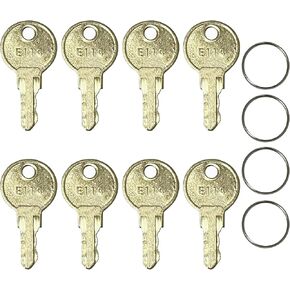 E114 Dispenser Key by ASI, 8 Pack Keys for E114 Toilet Paper Dispenser, E-114 Paper Towel Key Paper Towel Dispensers Key Replacement
