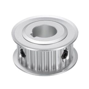 uxcell 5M-25T-5/8B Timing Belt Pulley 5/8" Bore, 25 Teeth Aluminum Alloy Synchronous Wheel with Keyway, Pitch 5mm Tooth for 15mm Width Belt