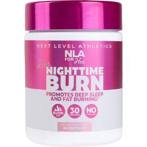 NLA for Her - حارق الدهون أثناء الليل للنساء (60 كبسولة نباتية) - الميلاتونين، CLA، أشواغاندا، 5 HTP، البابونج in Kuwait