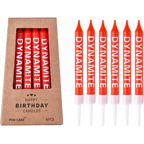 PHD CAKE 36-Count Birthday Candles with Holders, Party Candles, Cake Candles