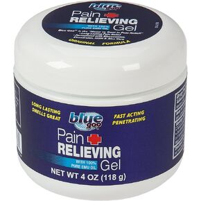 Blue Goo Gel - for Back and Neck, Muscle and Stiff Joints, Fast-Acting, Cooling+Soothing Relief, Made w/ 100% Pure Emu Oil 6 oz (2 Pack)