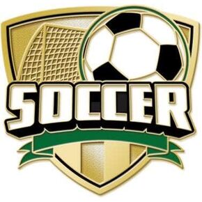 Crown Awards Soccer Pin - 1" Soccer Ball Shield Enamel Lapel Pin Prime