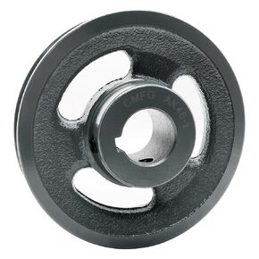 AK46-1 v Belt Pulley,4.45'' inch OD 1" Inch Bore,Cast Iron Material, AK Single Groove Motor Pulley for "4L" or "A" or "3L" Belts,AK46X1 Pulley