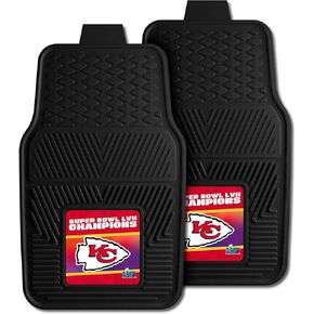 FANMATS Kansas City Chiefs Super Bowl LVII 2-pc Vinyl Car Mat Set