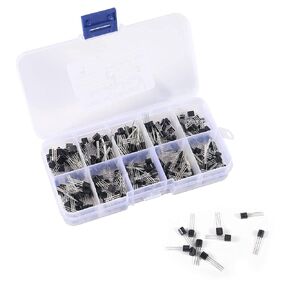 Transistor Assortment Kit,10 Values 250PCS A1015 BC327 BC337 C1815 S8050 S8550 2N2222 2N2907 2N3904 2N3906 PNP NPN Power General Purpose Transistors Assortment Kit