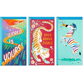 Hallmark Graduation Cards Assortment, Better Future (Pack of 3 Cards with Envelopes)