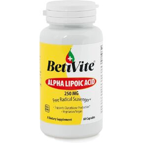 Alpha Lipoic Acid Supplements, Alpha Lipoic Acid 250 mg, 60 Vegetarian Capsules