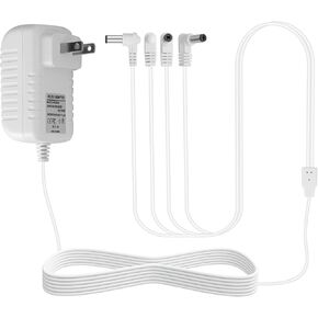 White 4.5V Power Adapter, Compatible with Lemax Lighting Accessories and Christmas Micro Lighting Building Decorations. Suitable for Part Number: 74707 74295 74274 94563 94565 94566 94527