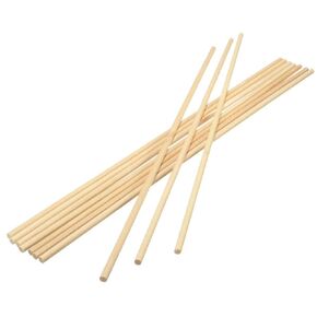 25 قطعة من قضبان الأوتاد من Perfect Stix، قضبان وتد من الخيزران - 1/4 × 12 بوصة من عصي الخيزران - تتضمن حزمة إضافية مكونة من 25 عدد 4 بوصة × 1/4 من أوتاد الخيزران.