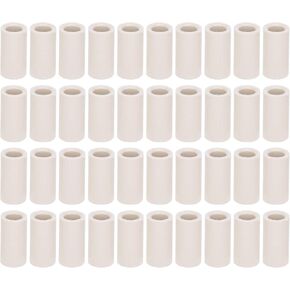 Billiard Cues Tips Portable Fiber Pool Cue Ferrules Slip On Universal Replacement Tip Parts Stick Repair Accessories Repairing Tool No Glue or Tools Required, 40 PCS White