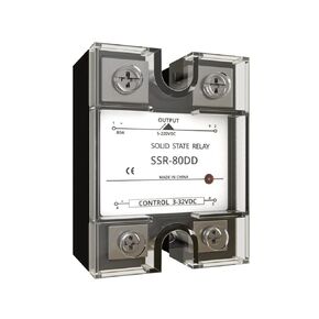 MAKERELE 1PCS SSR-25DD Solid State Relay Dc to Dc Input 3-32VDC to Output 5-220VDC Single Phase Solid State Relay
