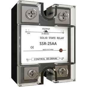 MAKERELE 1 قطعة SSR-25DD مرحل الحالة الصلبة تيار مستمر إلى تيار مستمر المدخلات 3-32VDC إلى الإخراج 5-220VDC مرحلة واحدة مرحل الحالة الصلبة in Kuwait