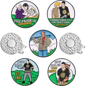 Funny Magnetic Ball Markers, Enamel Magnetic Golf Hat Clips for Putting Green, Humorous Golf Ball Marker Hat Clips for Men Women Golf Lovers Gifts