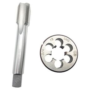 3/4"-18 HSS Tap and Die Set Right Hand 3/4 x 18 Machine Screw Die RH, 3/4-18 Threading Tool Machine 3/4-18 Thread Tap and Round Die 3/4x18