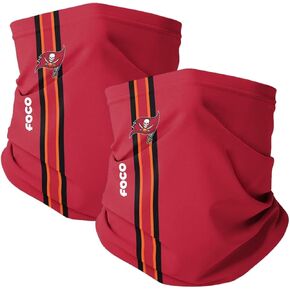 FOCO Tampa Bay Buccaneers NFL On-Field Stitched Gaiter Scarf - 2 Pack