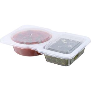 Restaurantware Thermo Tek 12 Ounce Deli Food Containers 100 Anti-Fog Hinged Lid Containers - Freezable Rectangle Clear Plastic To Go Food Containers Disposable