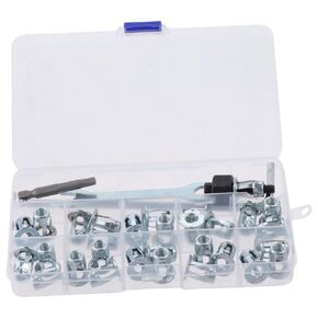 Jack Nut with Installation Tool Threaded Insert Nuts Nutserts 1/4 Jack nut Srew for Plastic Polywood Pressboard Hardboard