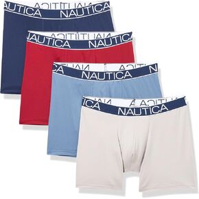 Nautica Men's 4-Pack Brushed Micro Boxer Briefs