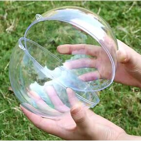120mm/4.8inch 10PCS Large Clear Ball Ornaments, Fillable Christmas Balls Shatterproof Ornament Baubles for DIY Crafts Christmas Wedding Party Decor (10, 4.8inch)