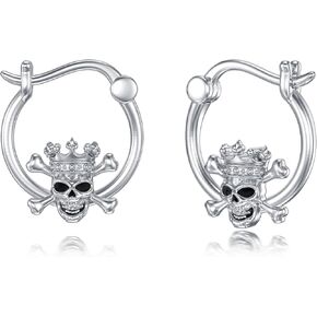 Penguin/Hummingbird/Bat/Dolphin/Bulldog/Dragonfly Hoop Earrings for Women 925 Sterling Silver Animal Hoop Earrings Jewelry Gifts for Women in Kuwait