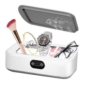 Ultrasonic Cleaner with 3 Modes Timer,40W 22oz (640ml) 49KHz Portable Professional Ultrasonic Jewelry Cleaner Eyeglass Cleaner for Watches, Dentures, Ring, Blade Razor,Makeup Brush