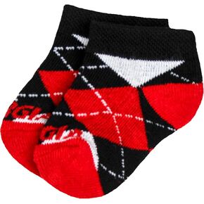 NCAA Georgia Bulldogs Unisex Georgia Baby Argyle No Showgeorgia Baby Argyle No Show, Red, BAX 12-24 Months